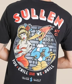 Tops|Graphic T-Shirts | Sullen Drill & Chill T-Shirt Vintage Black