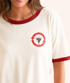 Tops | Girl Dangerous Drink Happy Thoughts Las Vegas T-Shirt Bone Red