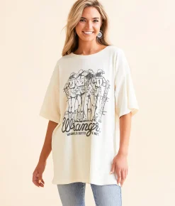 Wrangler® Drive Me Nuts Oversized T-Shirt Marshmallow Discount
