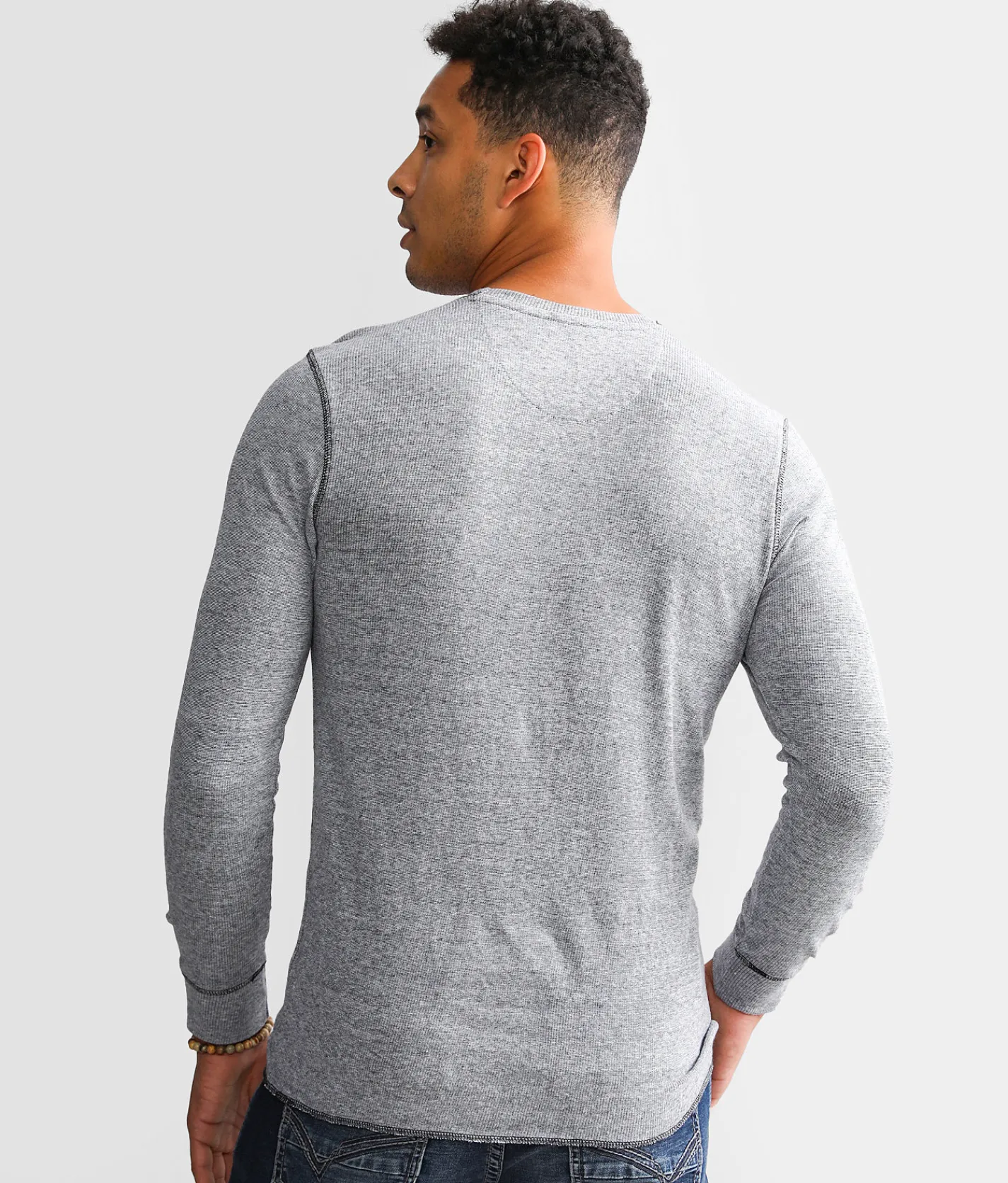 Tops | Reclaim Drop Needle Thermal White Black