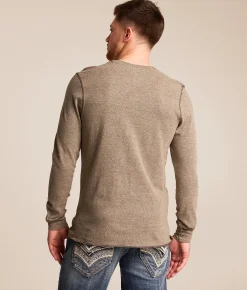 Reclaim Drop Needle Thermal Chocolate Brown Oatmeal