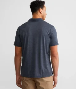 SAXX DropTemp All Day Cooling Polo Washed Blue Heather Online