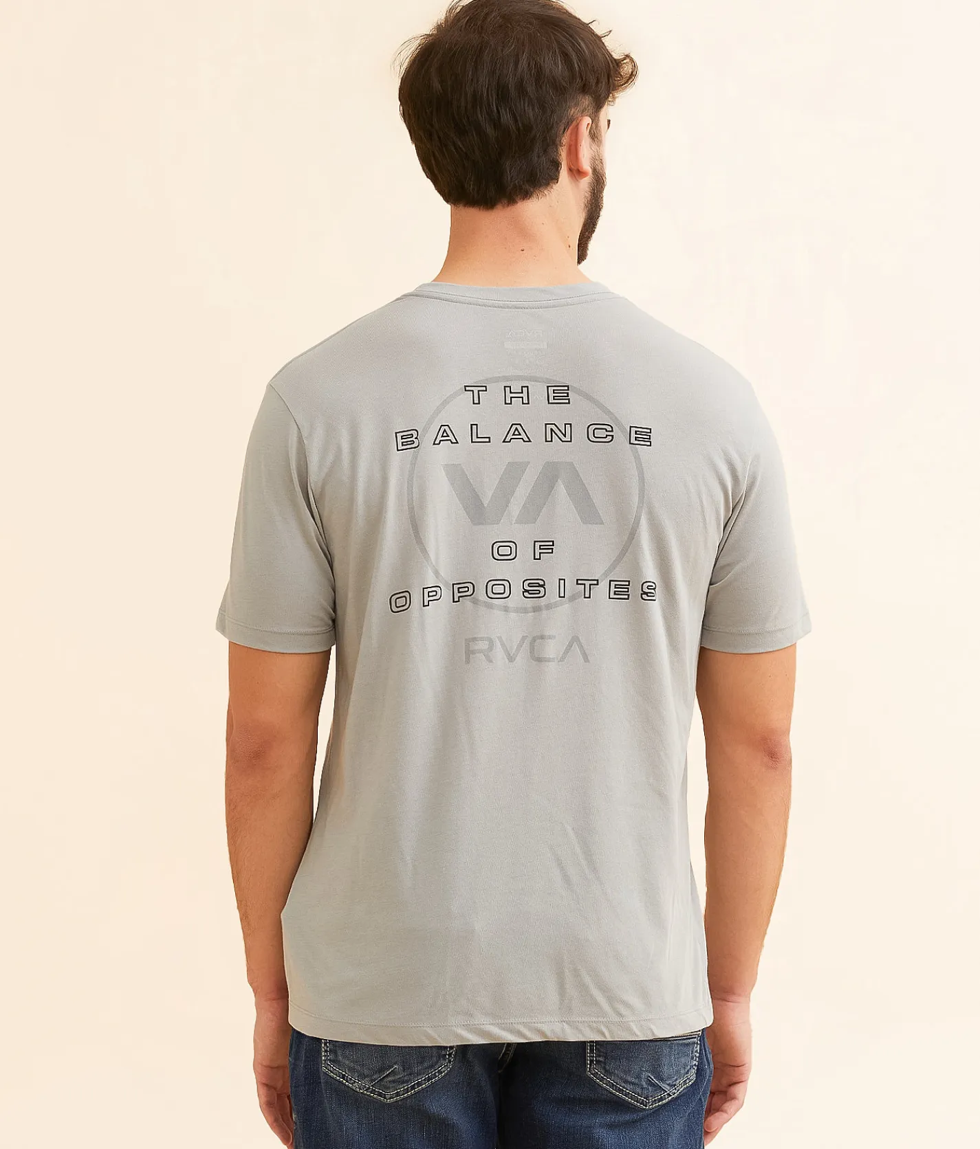 RVCA Dual Sport T-Shirt Neutral Gray Sale