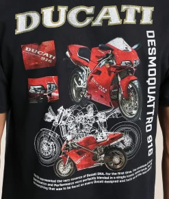 American Classics Ducati Racing T-Shirt Black Hot
