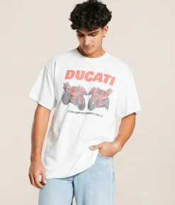 American Classics Ducati T-Shirt White Clearance
