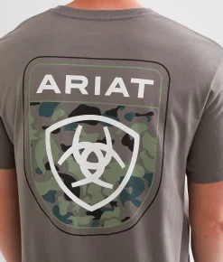 Ariat Duck & Cover T-Shirt Smoked Pearl Discount