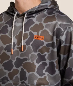 Tail Chasers Club Duck Blind Hooded Sweatshirt Camo