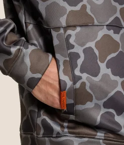 Tail Chasers Club Duck Blind Hooded Sweatshirt Camo