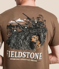 Tops|Graphic T-Shirts | Fieldstone Duck Blind T-Shirt Rain Drum