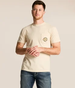 Tops|Graphic T-Shirts | Old Row Duck Camo Circle T-Shirt Ivory