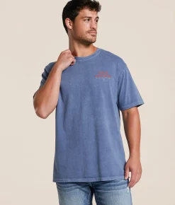 Tail Chasers Club Duck Dog T-Shirt Denim Pigment Dye New
