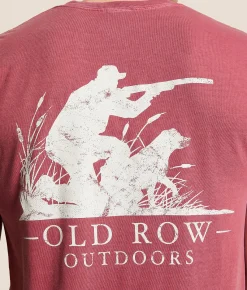 Old Row Duck Dog T-Shirt Brick Best