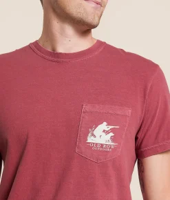 Old Row Duck Dog T-Shirt Brick Best