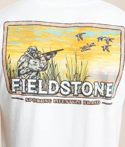 Fieldstone Duck Hunt T-Shirt White New