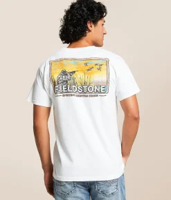 Fieldstone Duck Hunt T-Shirt White New