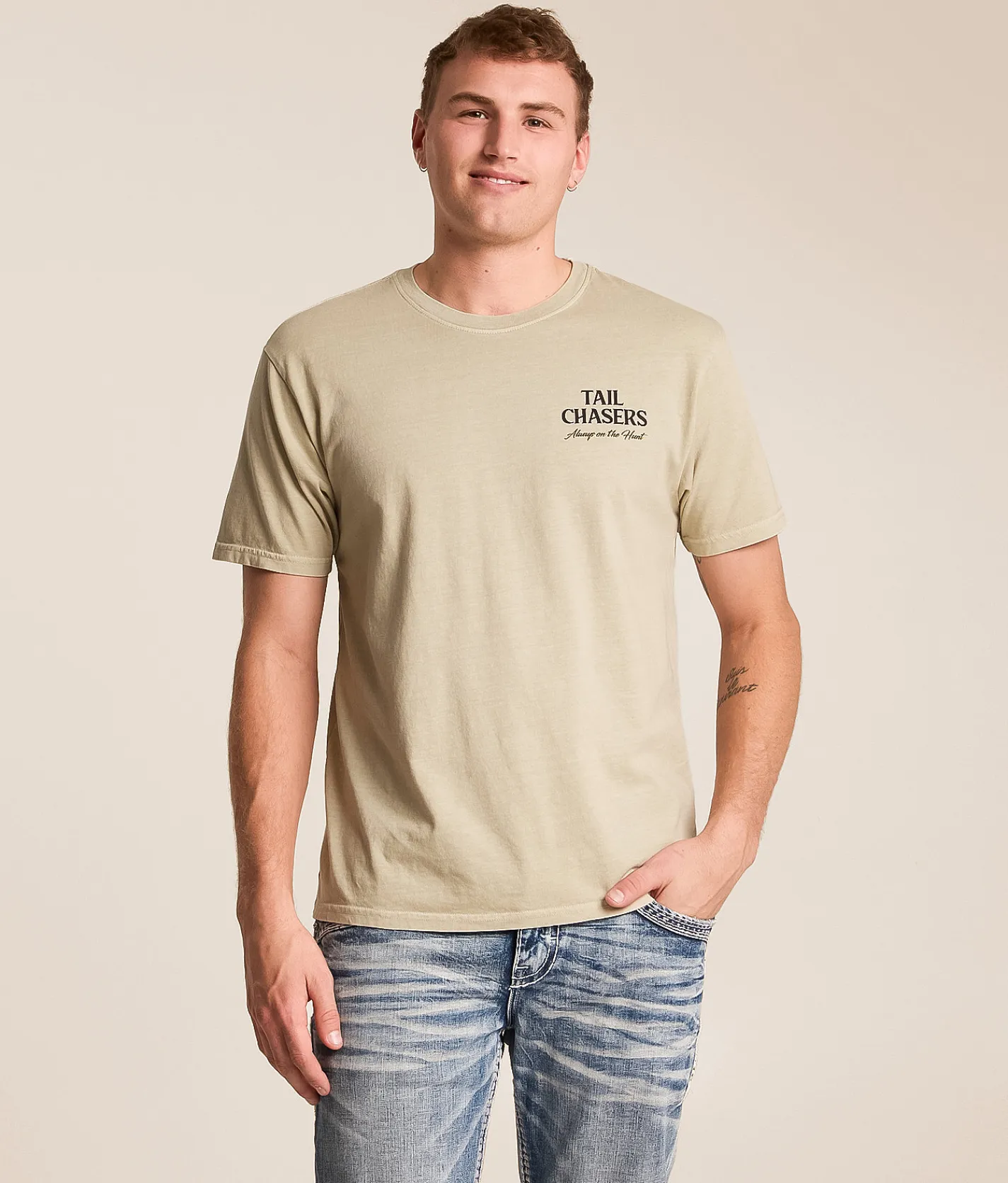 Tail Chasers Club Duck Hunt T-Shirt Peyote Pigment Dye Clearance
