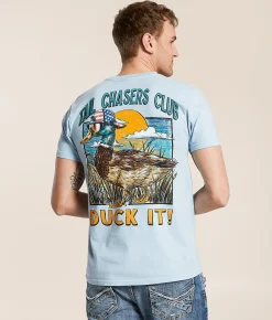 Tail Chasers Club Duck It T-Shirt Chambray Sale