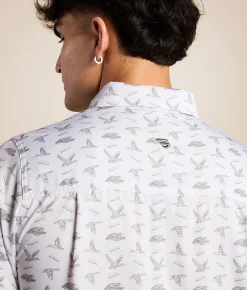 Tops | BURLEBO Ducks & Calls Performance Stretch Shirt Ducks And Calls