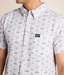 Tops | BURLEBO Ducks & Calls Performance Stretch Shirt Ducks And Calls