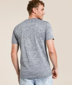 Tops|Graphic T-Shirts | American Fighter Duffield T-Shirt Heather Grey Tetris