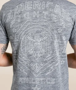 Tops|Graphic T-Shirts | American Fighter Duffield T-Shirt Heather Grey Tetris