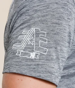 Tops|Graphic T-Shirts | American Fighter Duffield T-Shirt Heather Grey Tetris