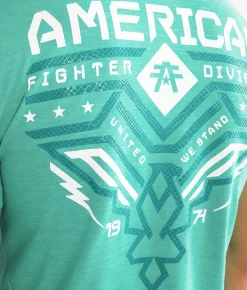 American Fighter Dugger T-Shirt Optic Teal Hot