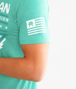American Fighter Dugger T-Shirt Optic Teal Hot