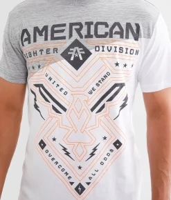 Graphic T-Shirts | American Fighter Dugger T-Shirt White Grey