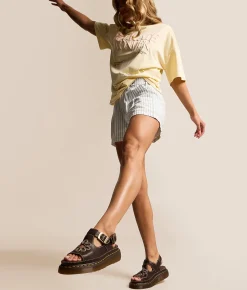 Dr. Martens Dunnet Flower Leather Sandal Kelp Brown Outlet