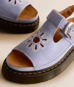 Shoes | Dr. Martens Dunnet Flower Suede Sandal Cornflower Blue