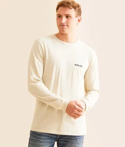 Graphic T-Shirts | Ariat Dustry Ridge Hex T-Shirt Natural