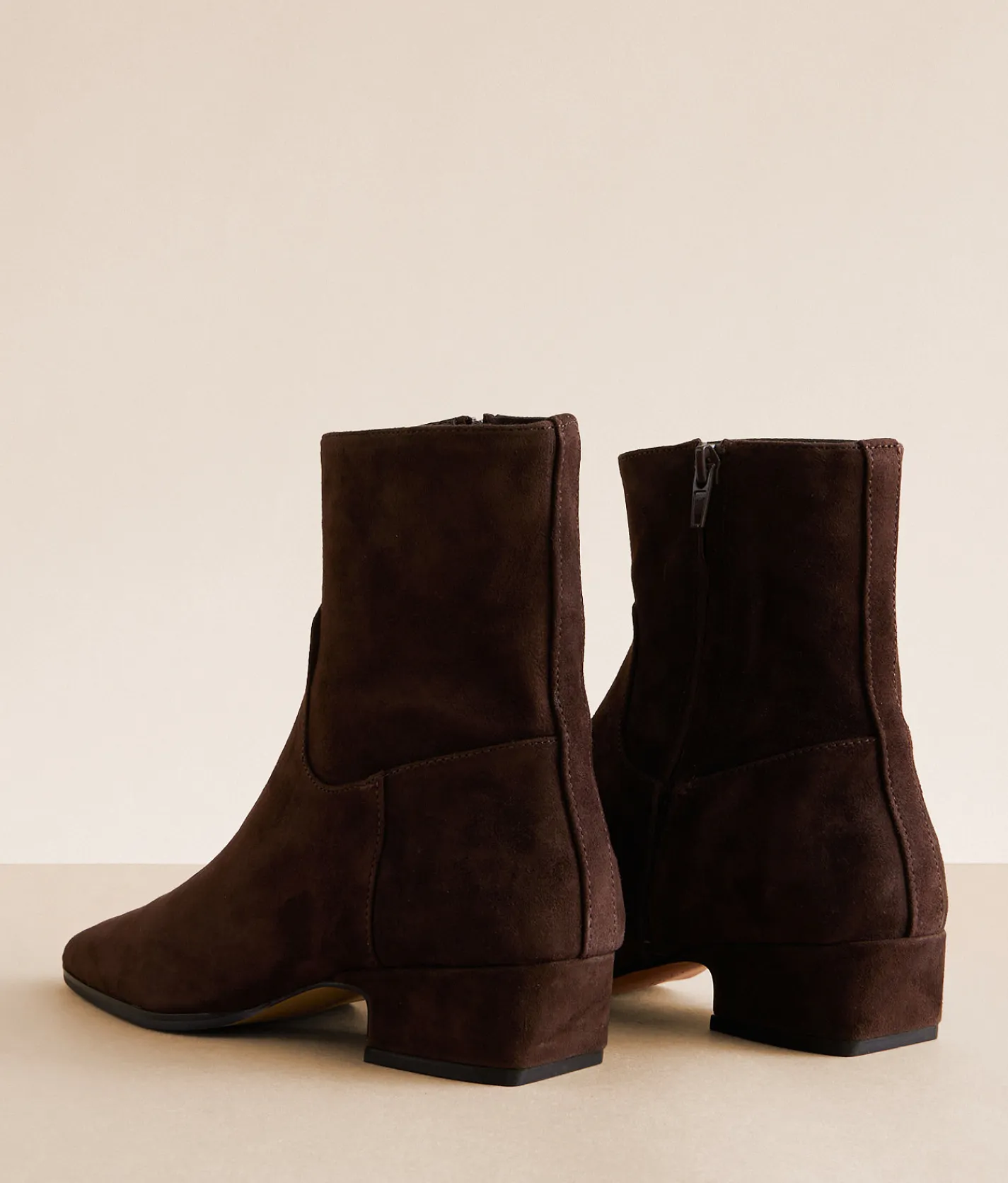 Steve Madden Dusty Leather Ankle Boot Choc Brown Suede Discount