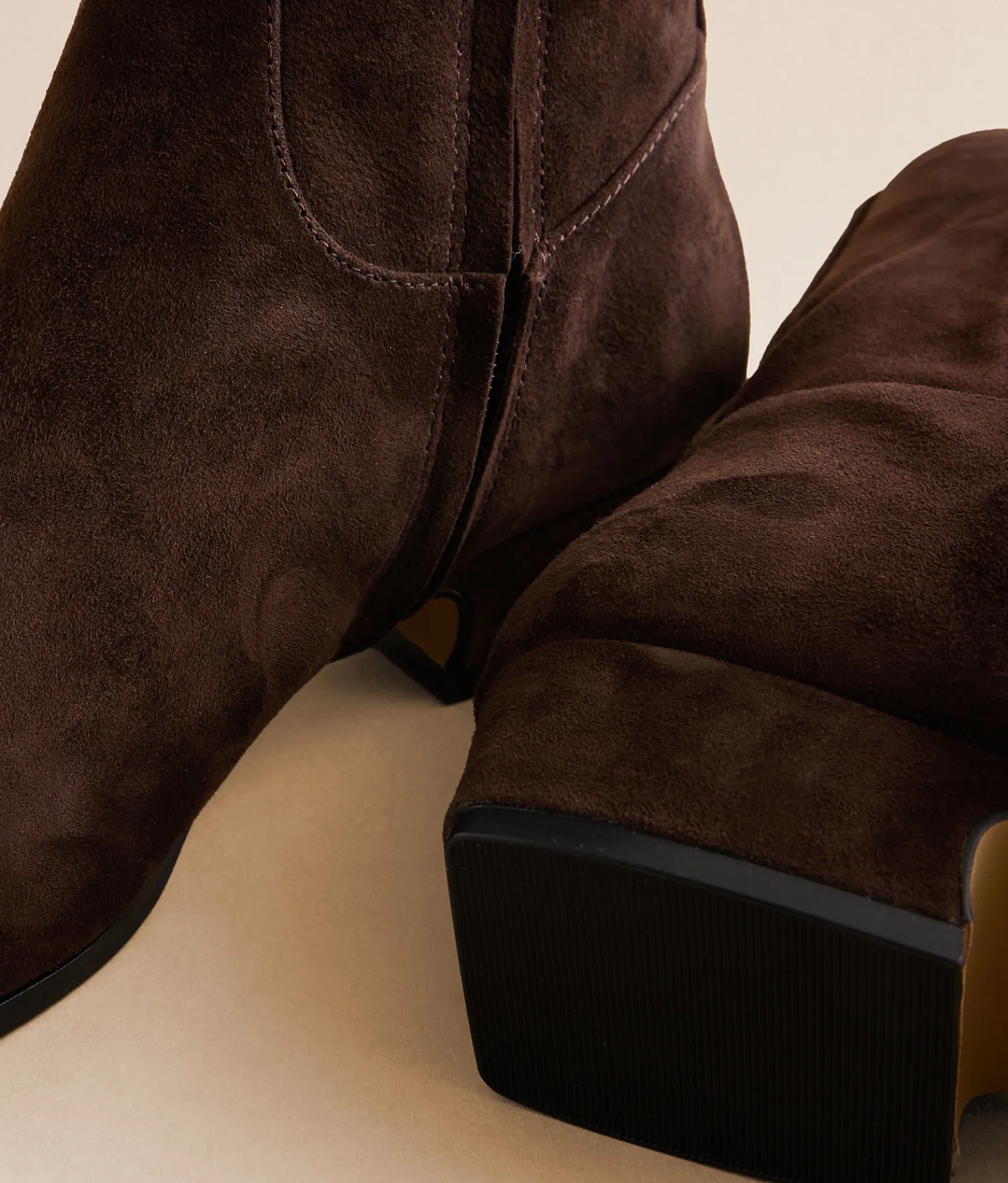 Steve Madden Dusty Leather Ankle Boot Choc Brown Suede Discount