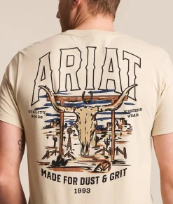 Tops|Graphic T-Shirts | Ariat Dusty Ranch T-Shirt Natural