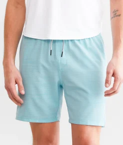 Bottoms|Shorts | Departwest Dwiggins Marled Stretch Walkshort Bachelor Button