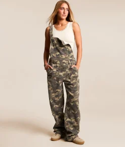 Rompers & Jumpsuits | HIDDEN Dylan Baggy Denim Stretch Overalls Camo