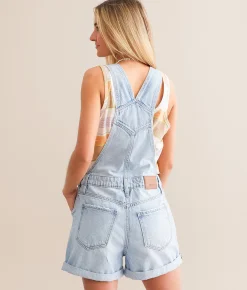Rompers & Jumpsuits | HIDDEN Dylan Denim Cuffed Overall Short Light