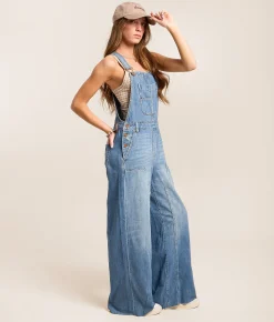 Rompers & Jumpsuits | HIDDEN Dylan Wide Leg Stretch Overall Marina State