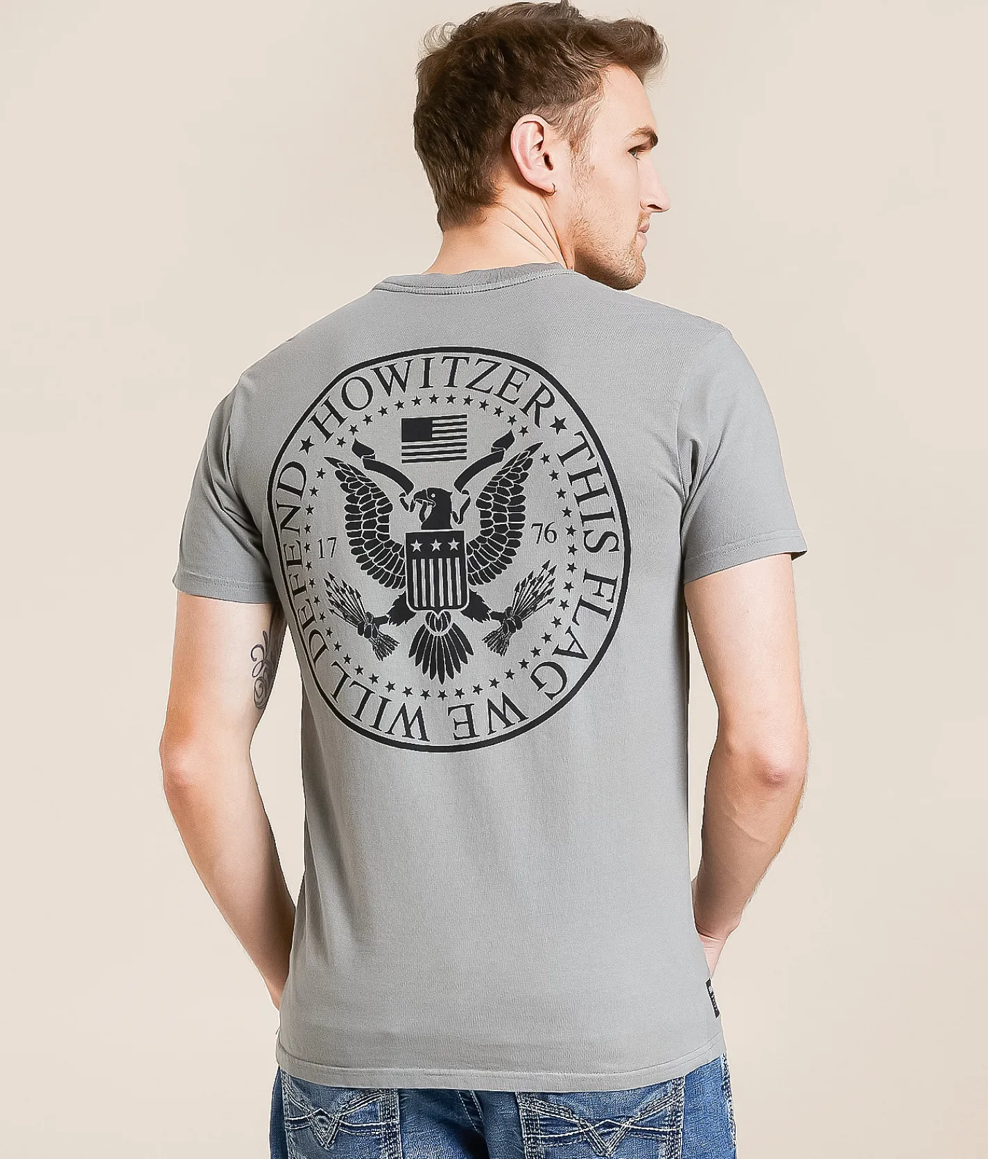 Graphic T-Shirts | Howitzer Eagle Circle T-Shirt Mulled Basil