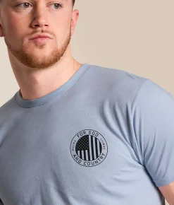 Howitzer Eagle Country T-Shirt Cali Blue Heather Outlet