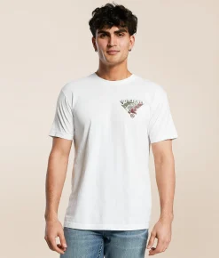 Graphic T-Shirts | Freedom Ranch Eagle Flag T-Shirt White