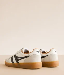 Activewear | Gola® Eagle 86 Leather Sneaker White Black Tobacco Gum