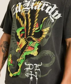 Tops|Graphic T-Shirts | Ed Hardy Eagle Snake T-Shirt Black