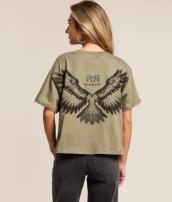 Tops | Rock Revival Eagle T-Shirt Olive