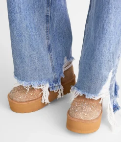 Shoes | Madden Girl Easehr Rhinestone Ankle Boot Tan Multi