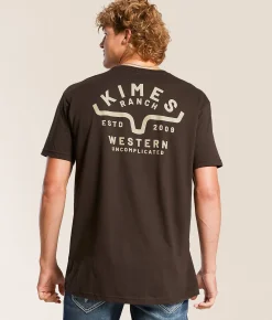 Tops|Graphic T-Shirts | Kimes Ranch Easy Does It T-Shirt Dark Chocolate
