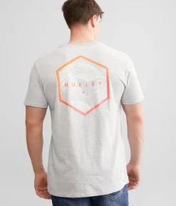 Hurley Easy Tropical T-Shirt Wolf Grey Outlet