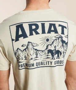 Ariat Echo Valley T-Shirt Natural Outlet