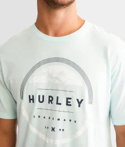 Graphic T-Shirts | Hurley Eclipse T-Shirt Teal Tinted Heather